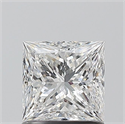 Natural Diamond 1.02 Carats, Princess with  Cut, E Color, SI1 Clarity and Certified by GIA