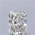 Natural Diamond 0.56 Carats, Radiant with  Cut, I Color, VVS1 Clarity and Certified by GIA