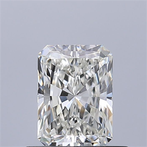 Picture of Natural Diamond 0.56 Carats, Radiant with  Cut, I Color, VVS1 Clarity and Certified by GIA