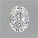 Natural Diamond 1.20 Carats, Oval with  Cut, H Color, SI1 Clarity and Certified by GIA