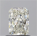 Natural Diamond 0.70 Carats, Radiant with  Cut, J Color, VVS2 Clarity and Certified by GIA