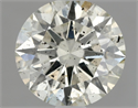 Natural Diamond 1.12 Carats, Round with Excellent Cut, L Color, SI2 Clarity and Certified by IGI