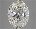 Natural Diamond 5.01 Carats, Oval with  Cut, H Color, VVS2 Clarity and Certified by GIA