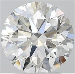 Picture of Natural Diamond 2.12 Carats, Round with Excellent Cut, I Color, VS2 Clarity and Certified by GIA