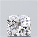 Natural Diamond 0.64 Carats, Cushion with  Cut, D Color, SI1 Clarity and Certified by GIA
