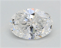Natural Diamond 1.01 Carats, Oval with  Cut, F Color, I1 Clarity and Certified by GIA