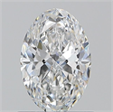Natural Diamond 0.90 Carats, Oval with  Cut, D Color, VS2 Clarity and Certified by GIA
