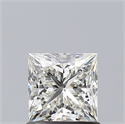 Natural Diamond 0.90 Carats, Princess with  Cut, J Color, SI1 Clarity and Certified by GIA