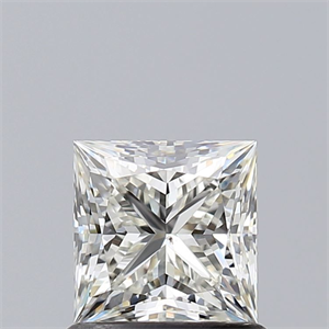 Picture of Natural Diamond 0.90 Carats, Princess with  Cut, J Color, SI1 Clarity and Certified by GIA