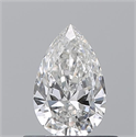 Natural Diamond 0.50 Carats, Pear with  Cut, G Color, VS2 Clarity and Certified by GIA