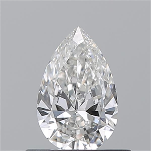 Picture of Natural Diamond 0.50 Carats, Pear with  Cut, G Color, VS2 Clarity and Certified by GIA