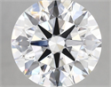 Lab Grown Diamond 4.35 Carats, Round with Ideal Cut, D Color, VVS2 Clarity and Certified by IGI