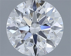Picture of Natural Diamond 0.76 Carats, Round with Excellent Cut, D Color, VS1 Clarity and Certified by GIA