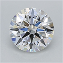 Lab Grown Diamond 1.53 Carats, Round with Ideal Cut, E Color, VVS2 Clarity and Certified by IGI