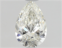 Natural Diamond 0.53 Carats, Pear with  Cut, H Color, VS1 Clarity and Certified by GIA