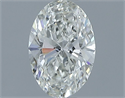 Natural Diamond 0.50 Carats, Oval with  Cut, H Color, VVS1 Clarity and Certified by IGI