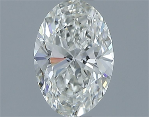 Picture of Natural Diamond 0.50 Carats, Oval with  Cut, H Color, VVS1 Clarity and Certified by IGI