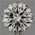 Natural Diamond 0.50 Carats, Round with Excellent Cut, K Color, IF Clarity and Certified by GIA
