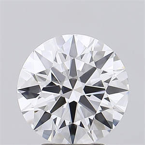 Picture of Lab Grown Diamond 3.31 Carats, Round with Ideal Cut, D Color, IF Clarity and Certified by IGI