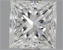 Natural Diamond 0.70 Carats, Princess with  Cut, F Color, VVS2 Clarity and Certified by GIA