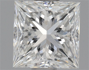 Picture of Natural Diamond 0.70 Carats, Princess with  Cut, F Color, VVS2 Clarity and Certified by GIA