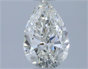 Natural Diamond 0.40 Carats, Pear with  Cut, H Color, IF Clarity and Certified by GIA