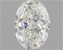 Natural Diamond 0.90 Carats, Oval with  Cut, F Color, SI1 Clarity and Certified by GIA