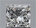 Diamante Natural 0.90 quilates, Princesa , Color H, claridad VVS2 y certificado GIA