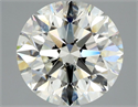 Natural Diamond 3.04 Carats, Round with Excellent Cut, J Color, SI2 Clarity and Certified by GIA