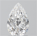 Natural Diamond 1.01 Carats, Pear with  Cut, D Color, SI2 Clarity and Certified by GIA