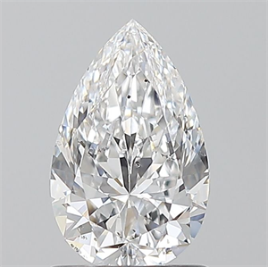 Picture of Natural Diamond 1.01 Carats, Pear with  Cut, D Color, SI2 Clarity and Certified by GIA