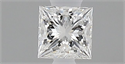 Natural Diamond 0.25 Carats, Princess with  Cut, F Color, VVS1 Clarity and Certified by GIA