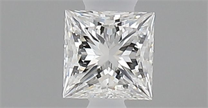 Picture of Natural Diamond 0.25 Carats, Princess with  Cut, F Color, VVS1 Clarity and Certified by GIA