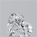 Natural Diamond 0.52 Carats, Heart with  Cut, D Color, SI1 Clarity and Certified by GIA