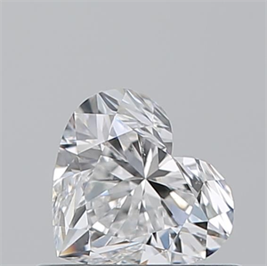 Picture of Natural Diamond 0.52 Carats, Heart with  Cut, D Color, SI1 Clarity and Certified by GIA