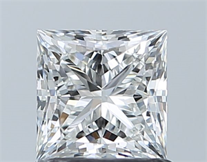 Picture of Natural Diamond 1.00 Carats, Princess with  Cut, G Color, VVS2 Clarity and Certified by GIA