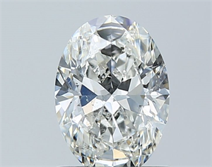 Picture of Natural Diamond 1.01 Carats, Oval with  Cut, G Color, SI2 Clarity and Certified by GIA