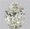 Natural Diamond 1.70 Carats, Oval with  Cut, L Color, SI2 Clarity and Certified by GIA