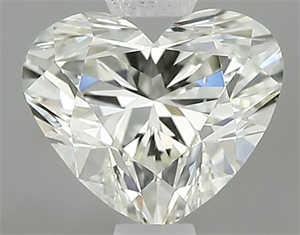 Picture of Natural Diamond 0.60 Carats, Heart with  Cut, J Color, VS2 Clarity and Certified by IGI