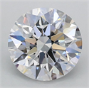 Lab Grown Diamond 1.02 Carats, Round with Excellent Cut, D Color, VVS2 Clarity and Certified by IGI