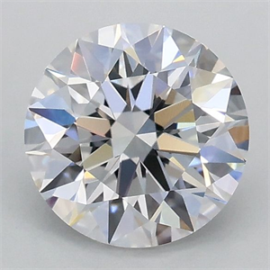 Picture of Lab Grown Diamond 1.02 Carats, Round with Excellent Cut, D Color, VVS2 Clarity and Certified by IGI