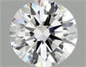 Lab Grown Diamond 0.97 Carats, Round with Ideal Cut, D Color, VVS2 Clarity and Certified by IGI