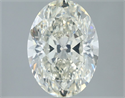 Natural Diamond 2.01 Carats, Oval with  Cut, I Color, SI1 Clarity and Certified by IGI