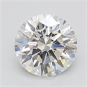 Lab Grown Diamond 1.54 Carats, Round with Ideal Cut, D Color, VS2 Clarity and Certified by IGI