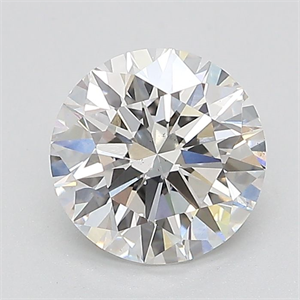Picture of Lab Grown Diamond 1.54 Carats, Round with Ideal Cut, D Color, VS2 Clarity and Certified by IGI