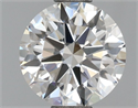 Lab Grown Diamond 1.01 Carats, Round with Excellent Cut, F Color, VVS2 Clarity and Certified by IGI