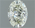 Natural Diamond 1.00 Carats, Oval with  Cut, J Color, IF Clarity and Certified by IGI