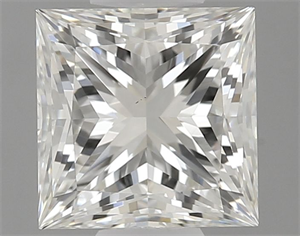 Picture of Natural Diamond 0.90 Carats, Princess with  Cut, J Color, VS1 Clarity and Certified by GIA