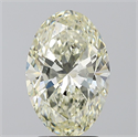 Natural Diamond 3.04 Carats, Oval with  Cut, K Color, SI2 Clarity and Certified by IGI