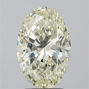 Picture of Natural Diamond 3.04 Carats, Oval with  Cut, K Color, SI2 Clarity and Certified by IGI